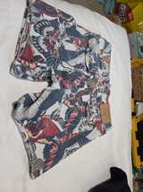 True Religion Butterfly Print Denim Shorts - Image 2