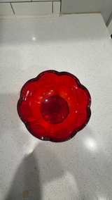 L.E. Smith Moon and Star Ruby Red Compote Dish - Image 4