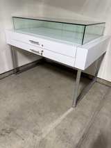 (Brand New) Modern Jewelry Display Case With Glass Top And Two Storage Drawers. - Image 6