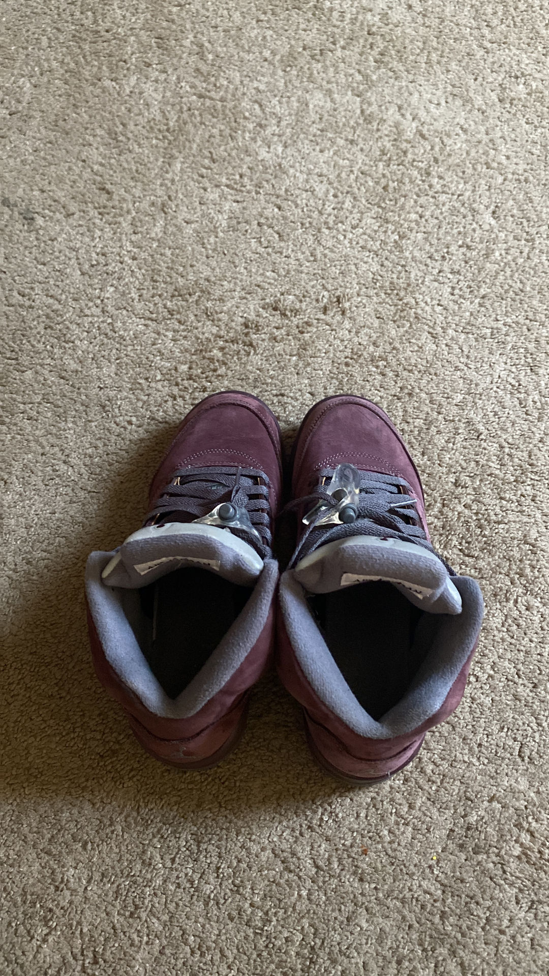 Nike Air Jordan 5 Retro burgundy 5.5Y