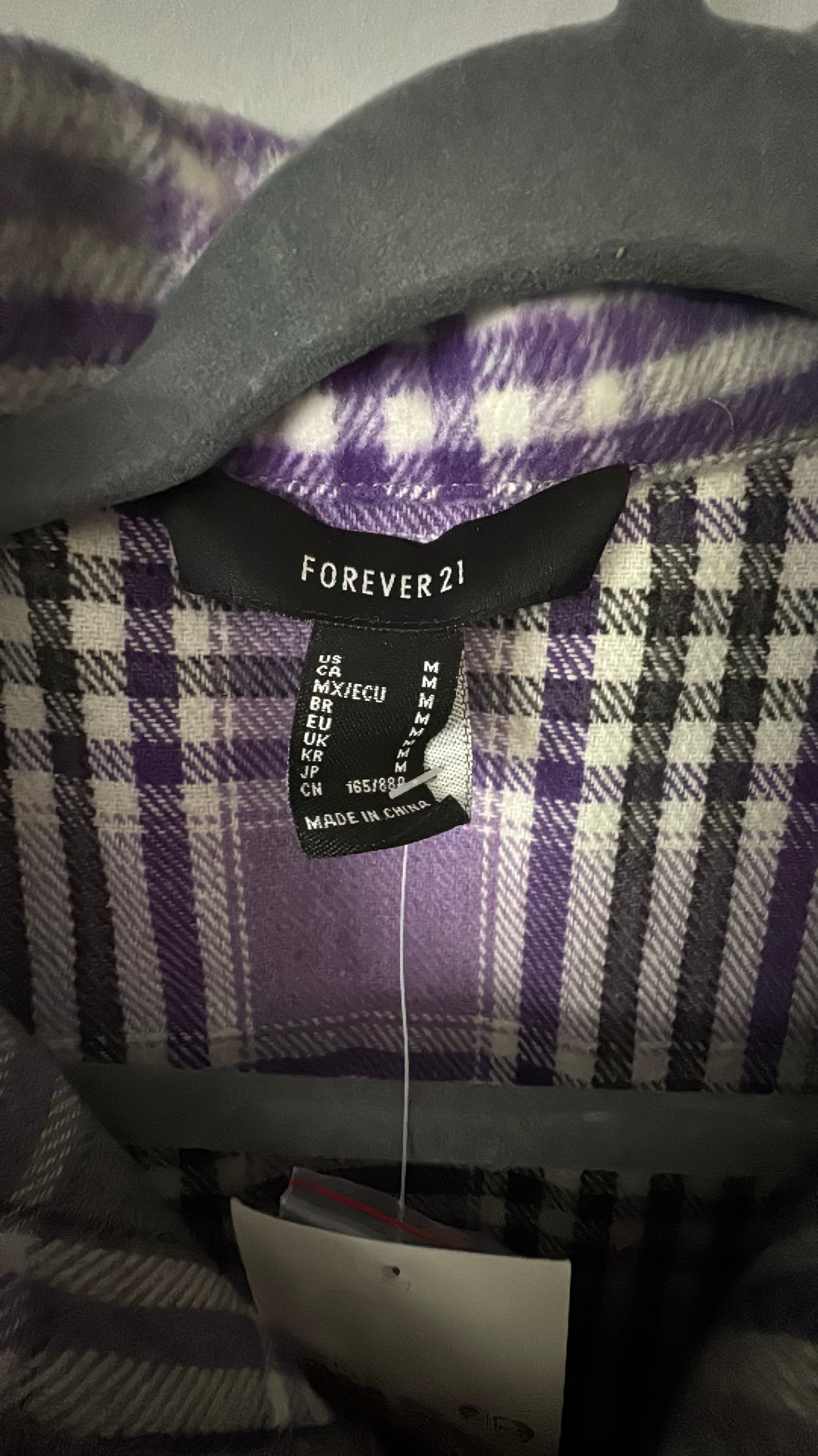 Forever21 Plaid Flannel Shacket - Image 3