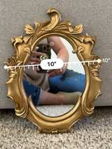 Ornate Gold Oval Mirror - Image 3