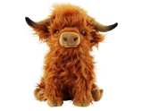 Stuffed Animals Highland Cows Cute Stuff Fluffy Cattle Dolls Skeleton Toys - Image 1