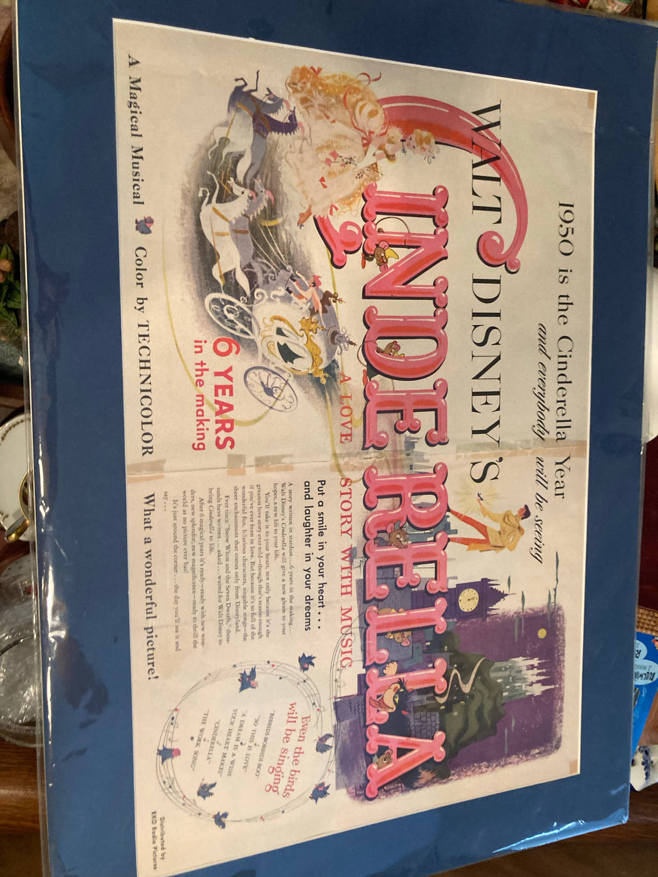 Walt Disney's Cinderella Movie Poster