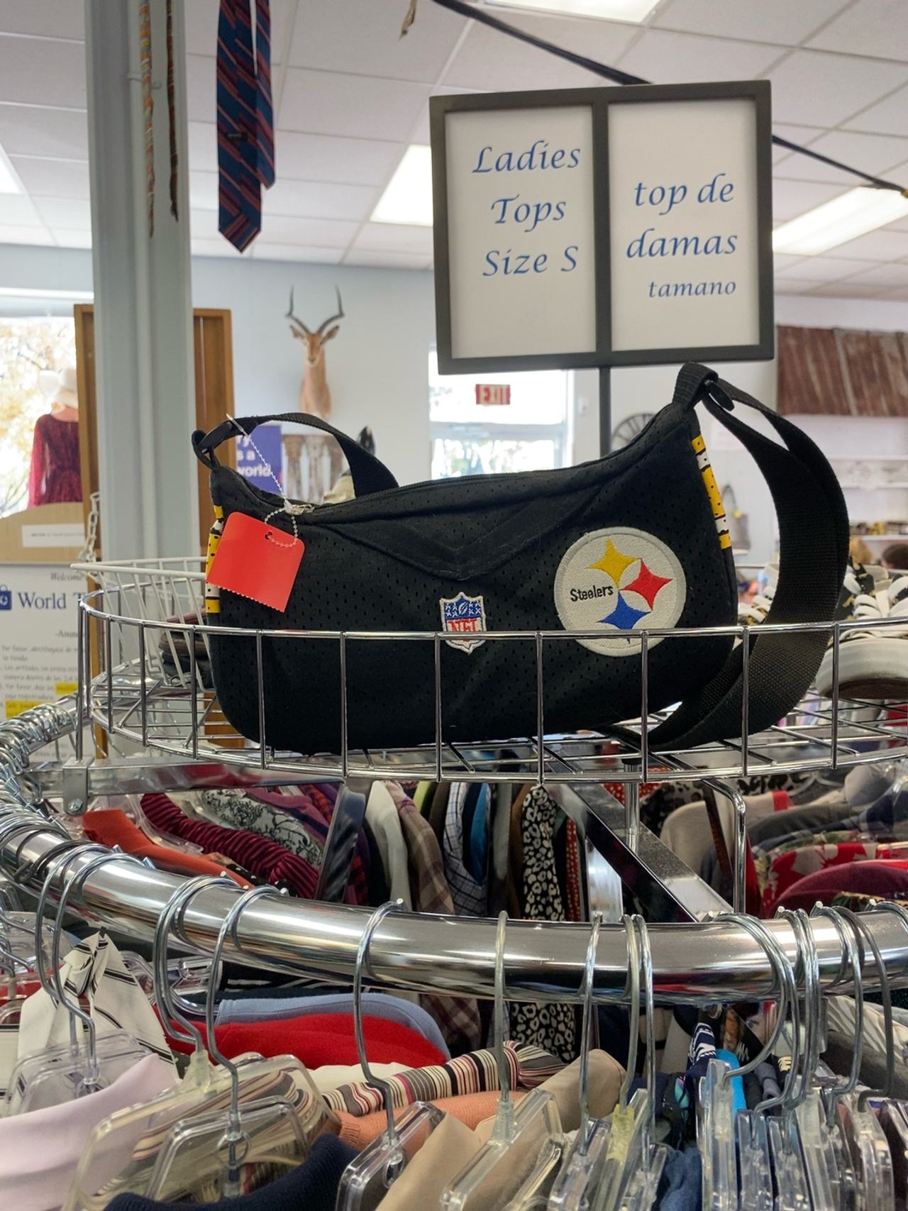 Pittsburgh Steelers Jersey Purse Black