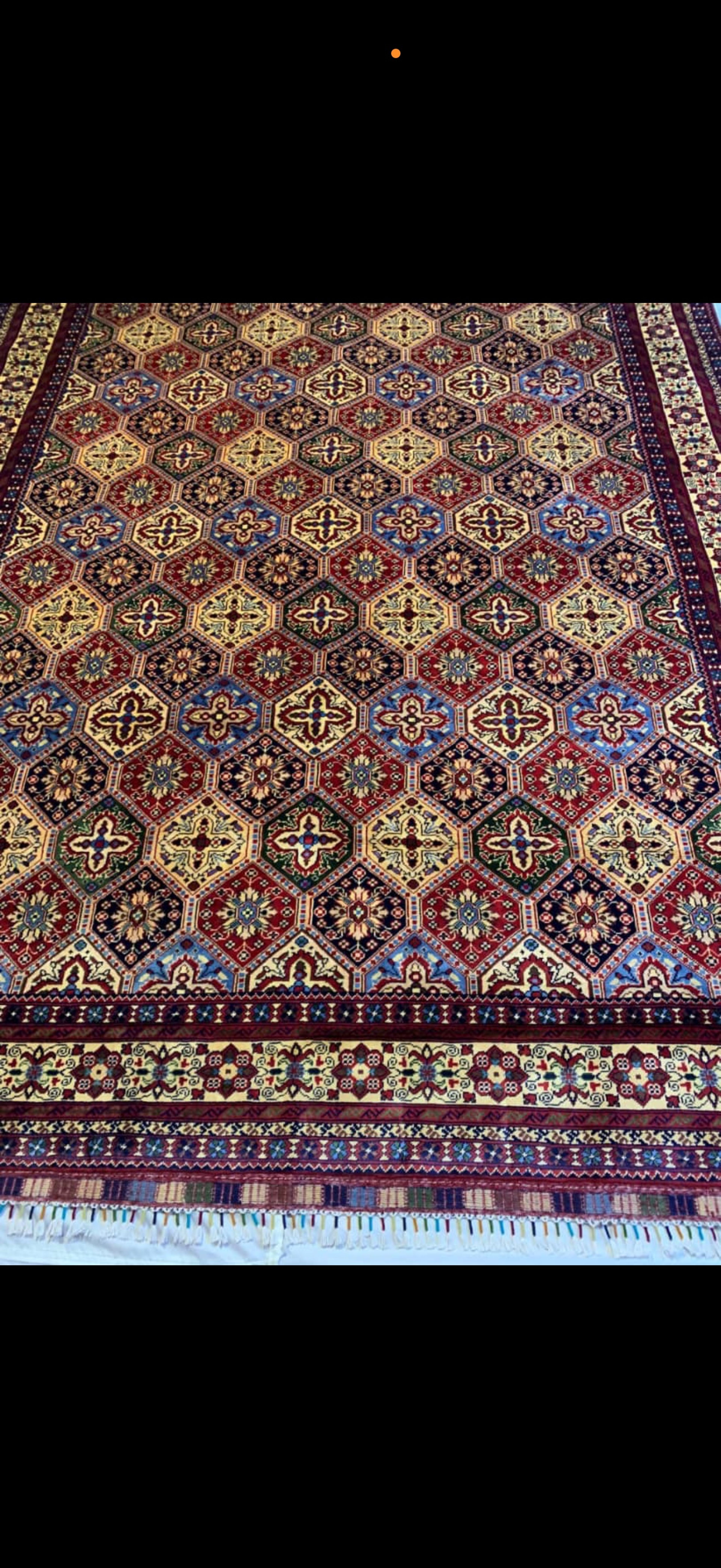 Handmade Afghan Geometric Rug 2.5x3.5m each carpet is 1500$ there is 2 of these - Image 6
