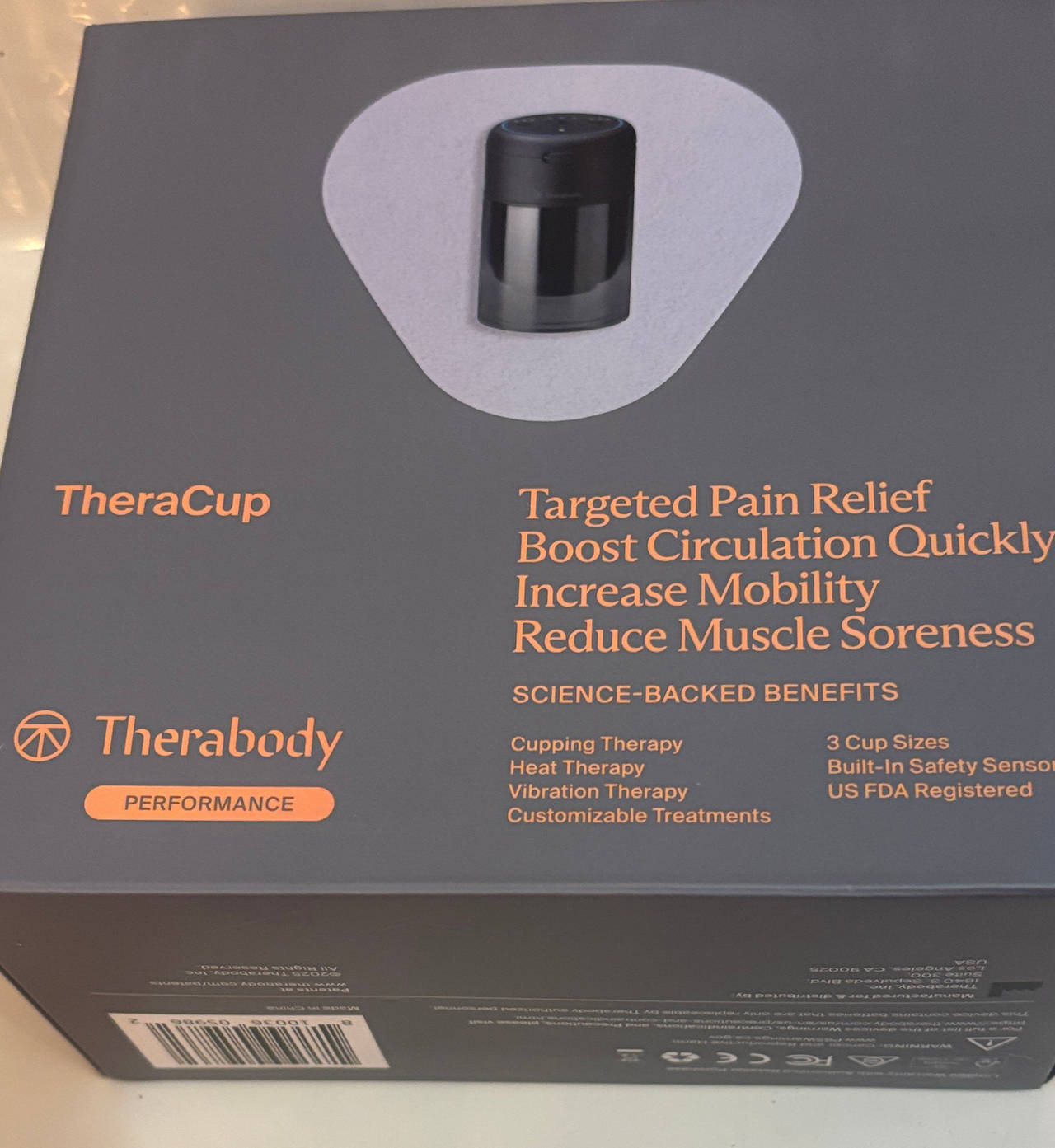 Therabody TheraCup Targeted Pain Relief Device