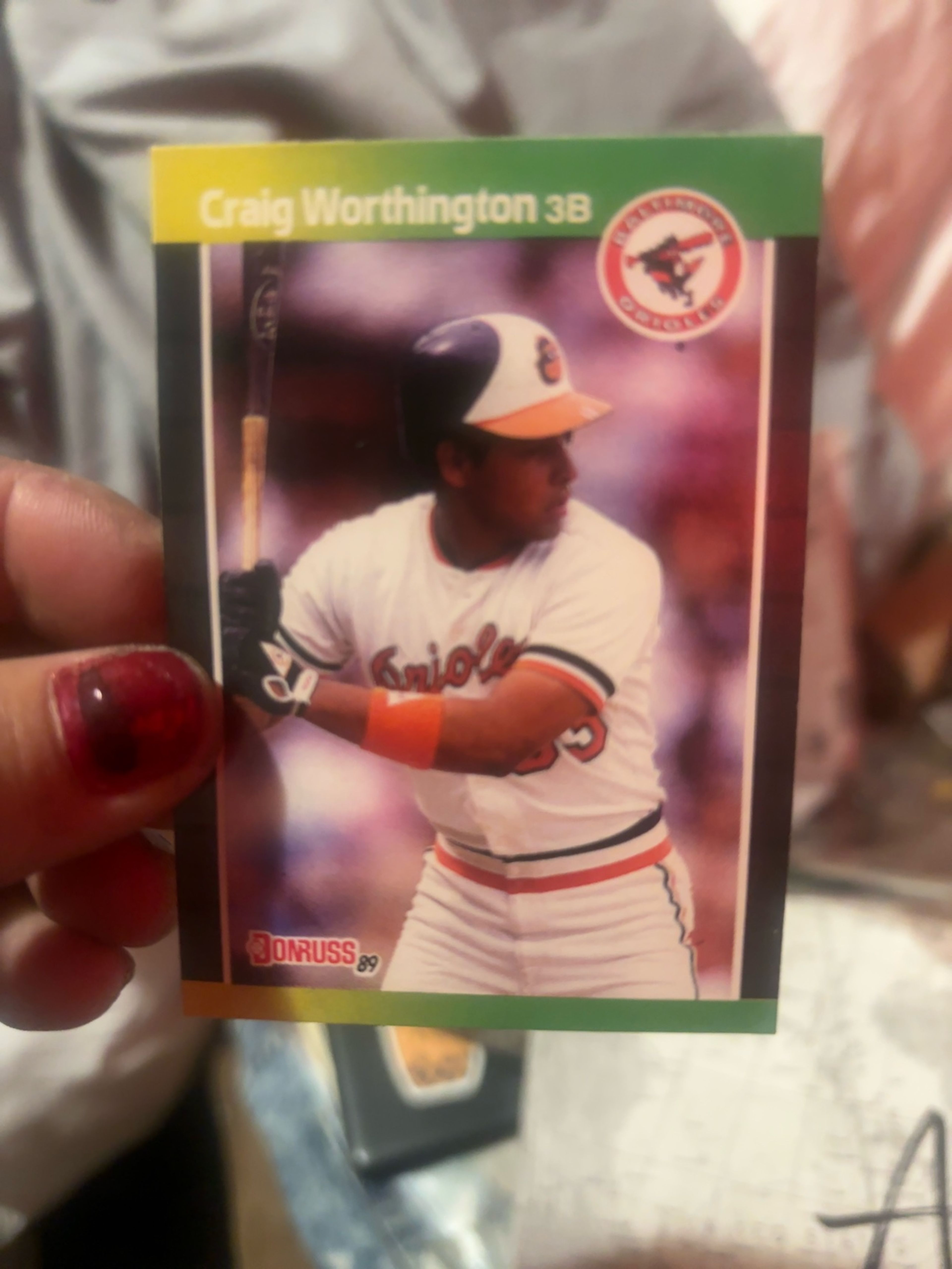 Donruss 1989 Craig Worthington Rookie Card