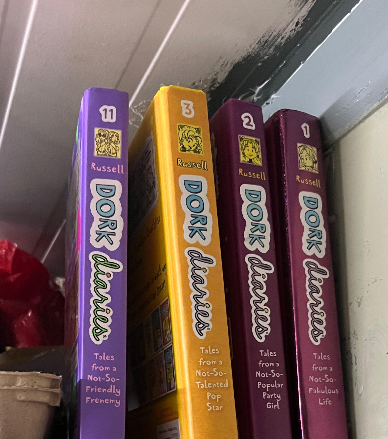 Dork Diaries Books 1, 2, 3, and 11 Hardcover Set