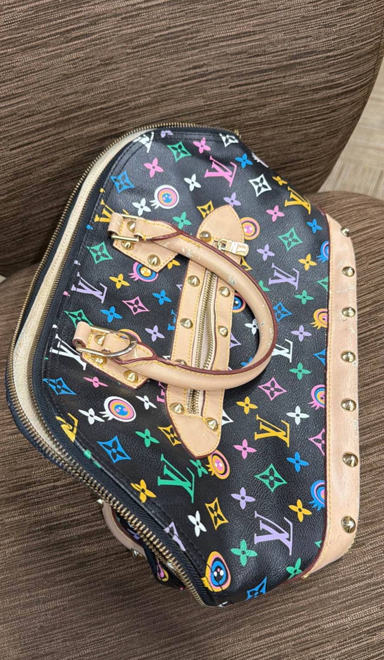 Louis Vuitton Takashi Murakami Multicolor Monogram Alma PM