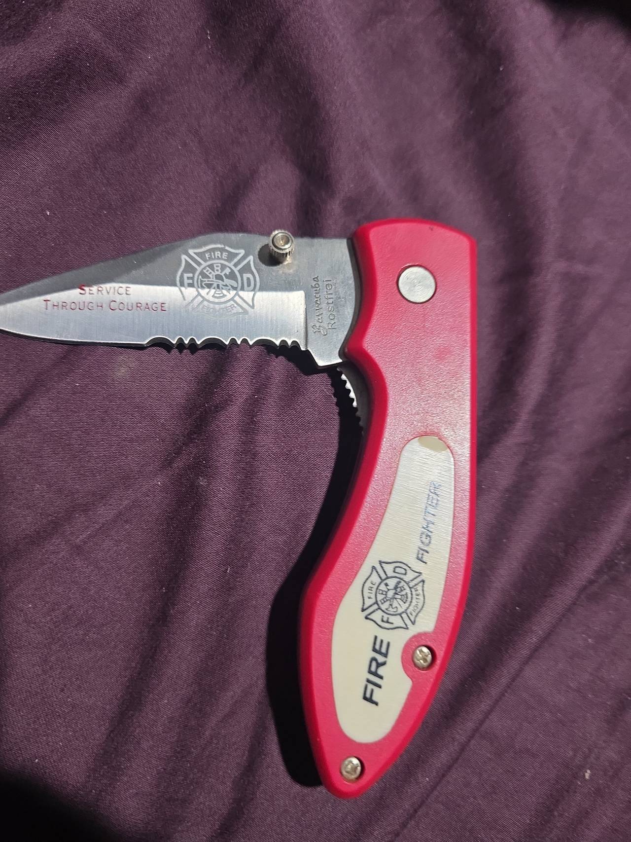 Rostfrei Fire Fighter Folding Pocket Knife