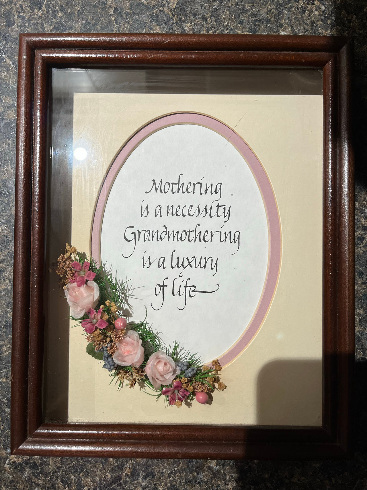 Framed Grandmother Quote Wall Art