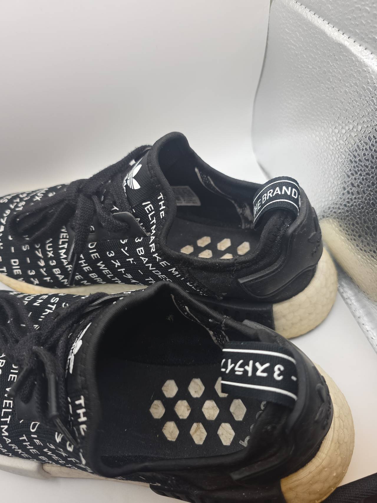 adidas NMD R1 The Brand With The 3 Stripes Black Sz 8