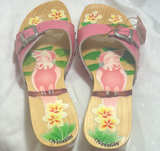Woodies Cockatoo Hand Painted Wooden Platform Sandals - Image 1