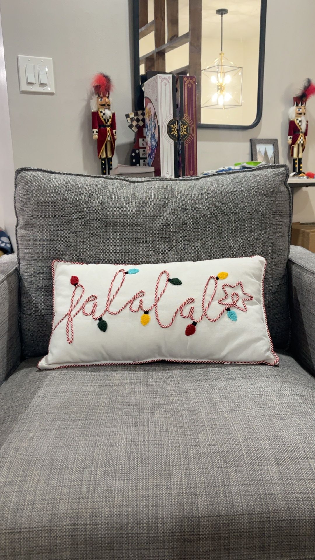 World Market Christmas Throw Pillow