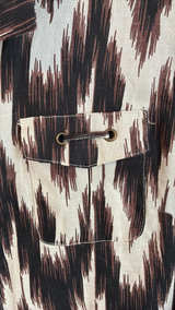 Women's Ikat Print Button-Up Blouse - Image 2
