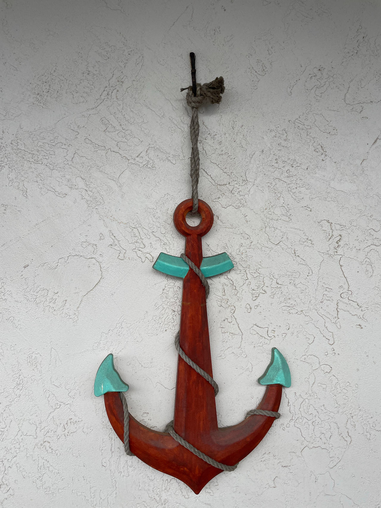 Wooden Anchor Wall Decor