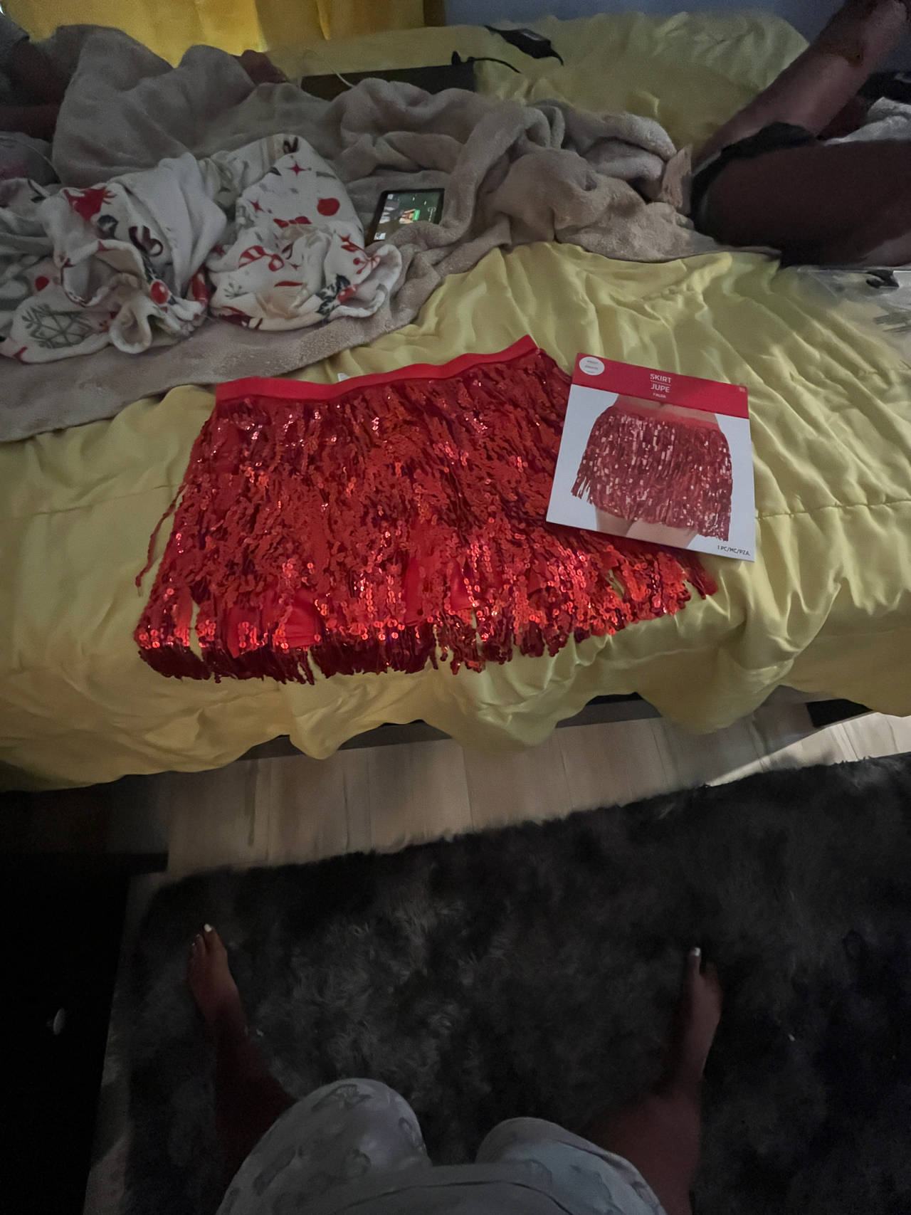 Red Fringe Skirt