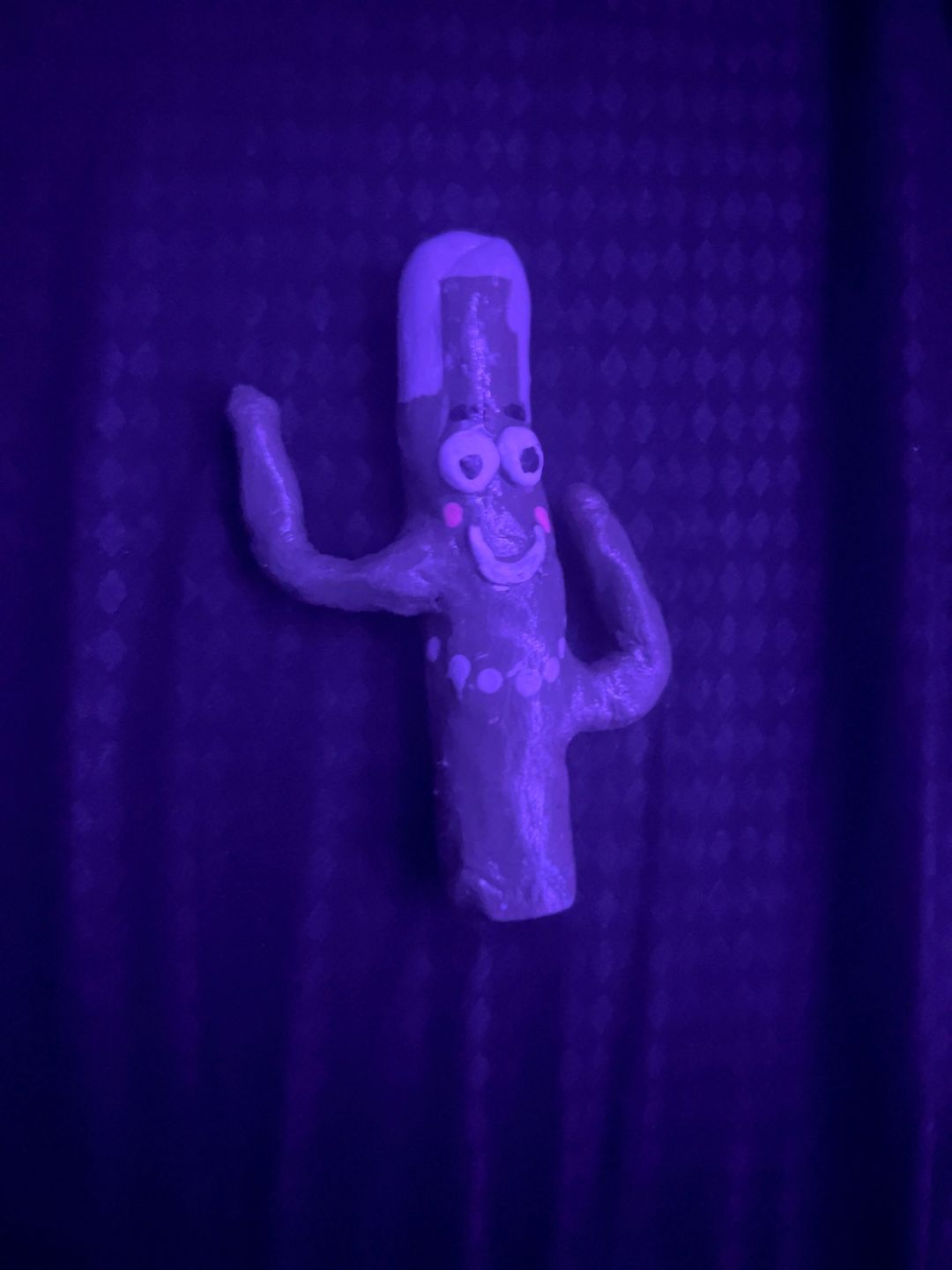 Handmade Clay Cactus Figurine (Pimp Style)