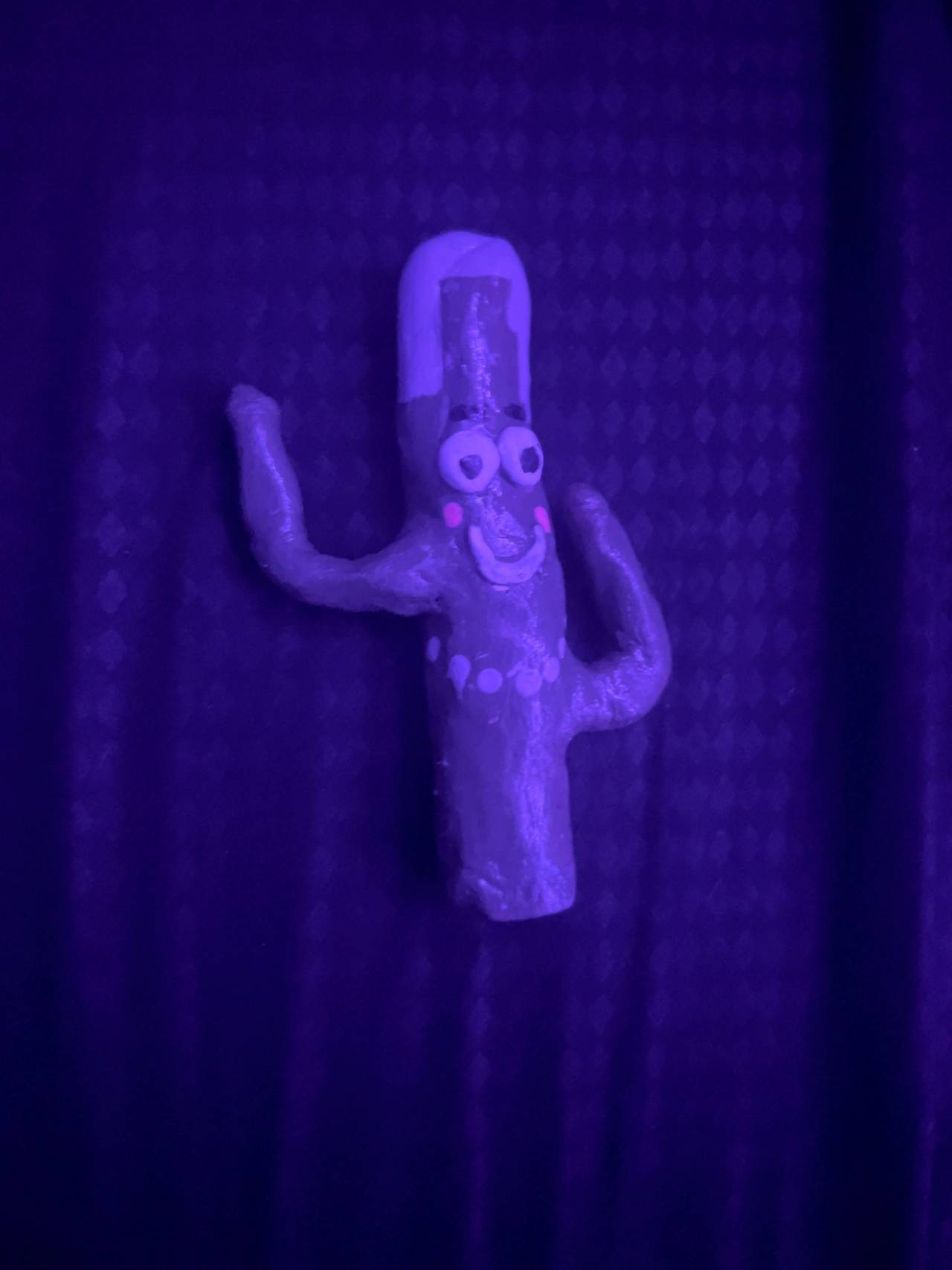 Handmade Clay Cactus Figurine (Pimp Style)