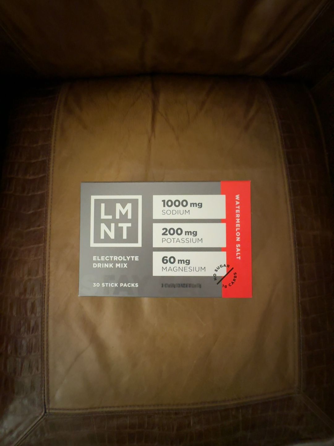 LMNT Zero Sugar Electrolyte Drink watermelon salt 30 Count