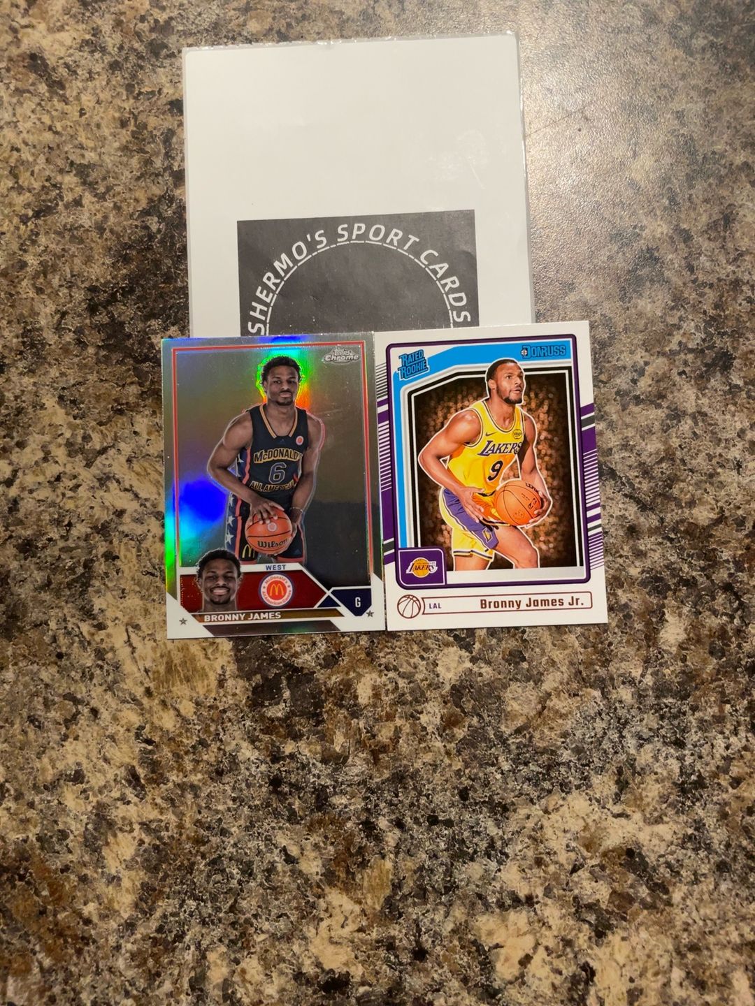 Panini Prizm 2 of Bronny James Rookie Card