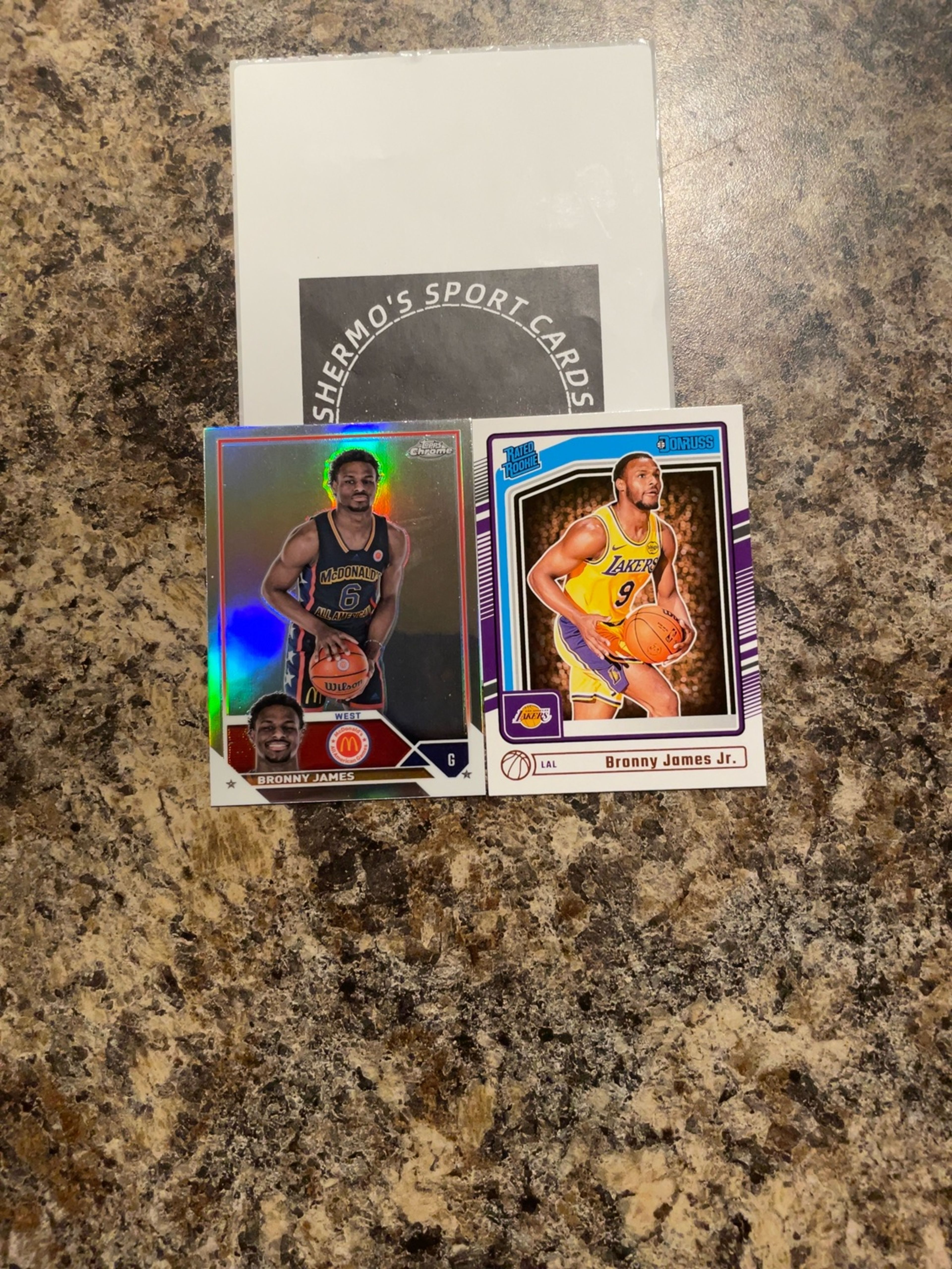 Panini Prizm 2 of Bronny James Rookie Card