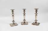 Vintage Silver Plated Candlesticks Set of 3. - Image 2
