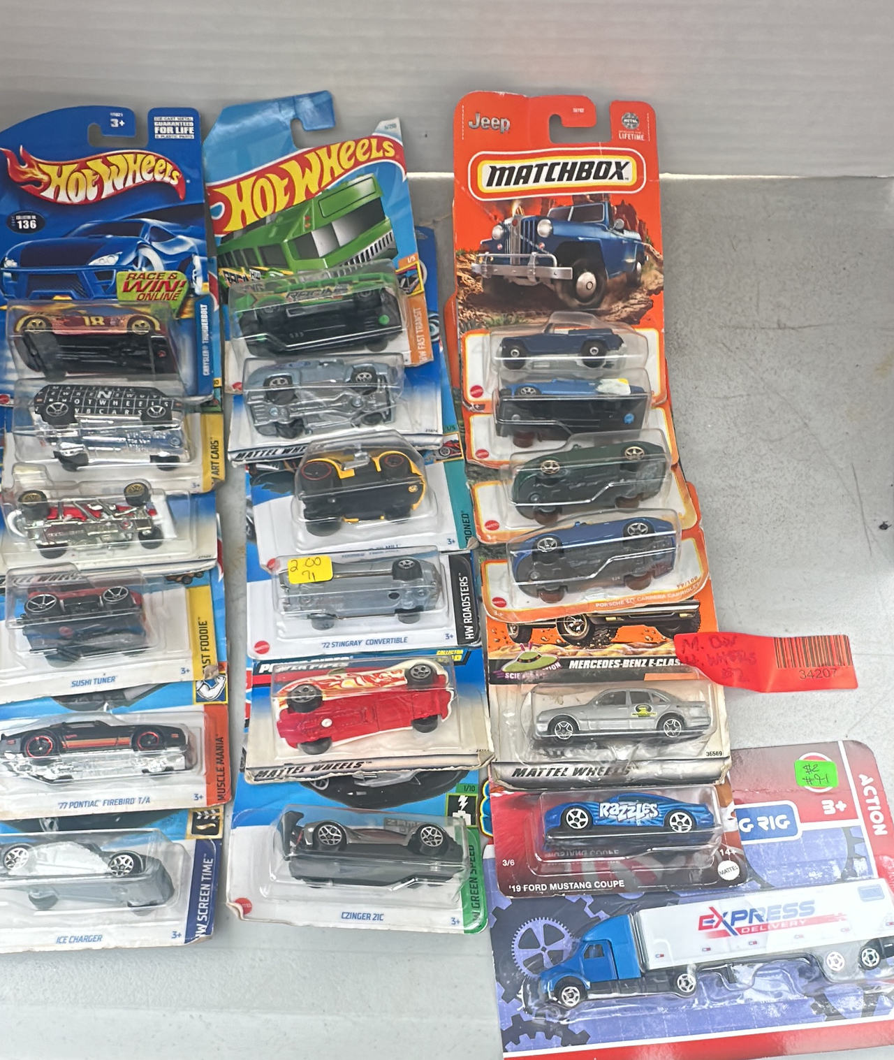 Hot Wheels and Matchbox Die-Cast Car Lot New on card