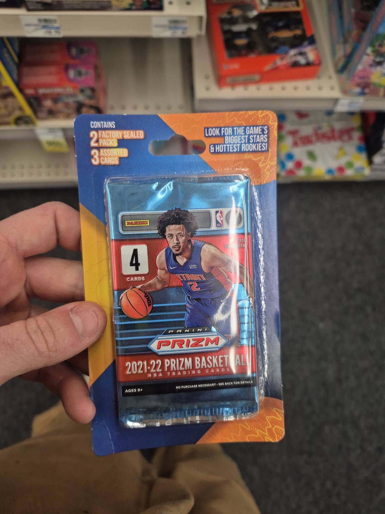 Panini 2021-22 Prizm Basketball Blister Pack (2 Packs + 3 Bonus Cards)