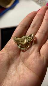 Vintage Kramer Gold-Tone Ring & Clip-On Earring Set | Mid-Century Glamour - Image 3