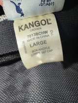Kangol Argyle Stripe Flat Cap White Gray Large  - Image 3