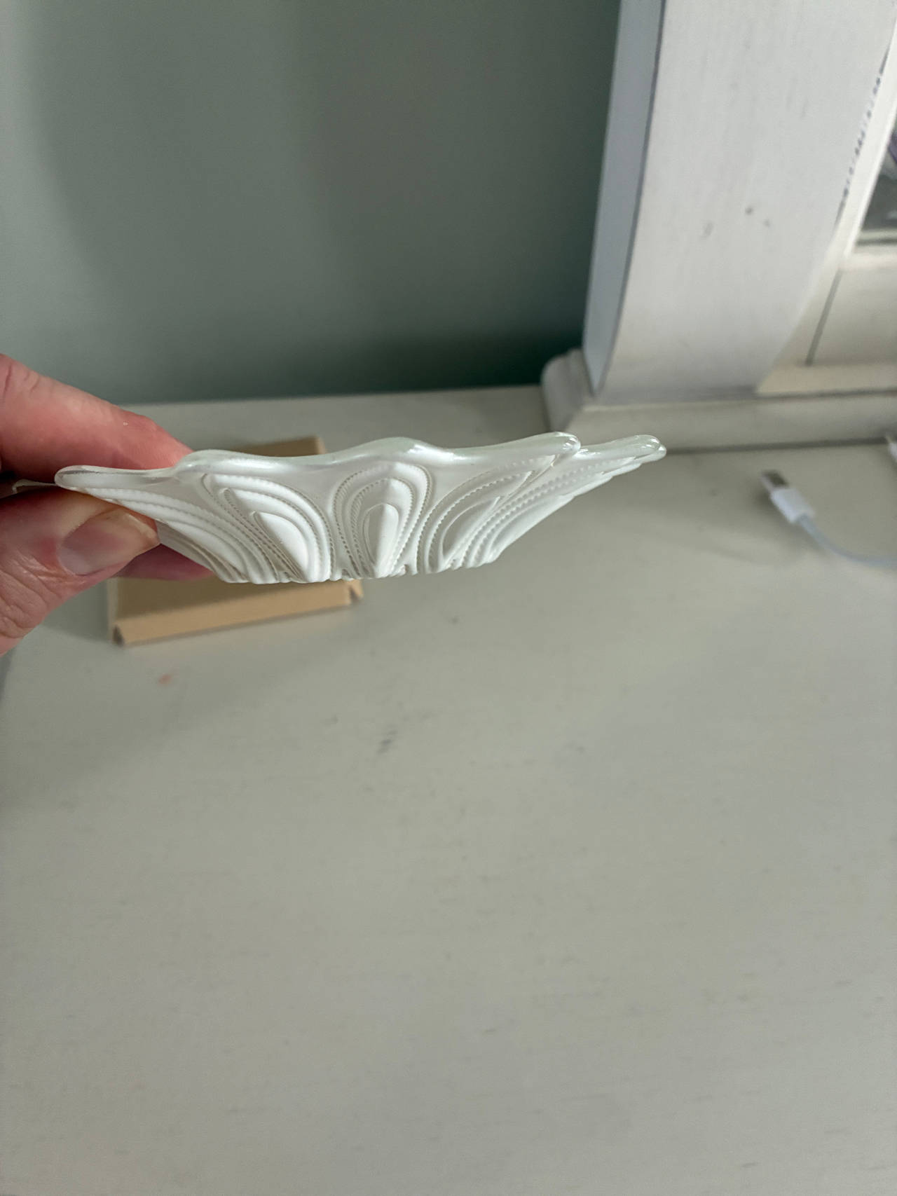 Belleek Parian China Shell Trinket Dish
