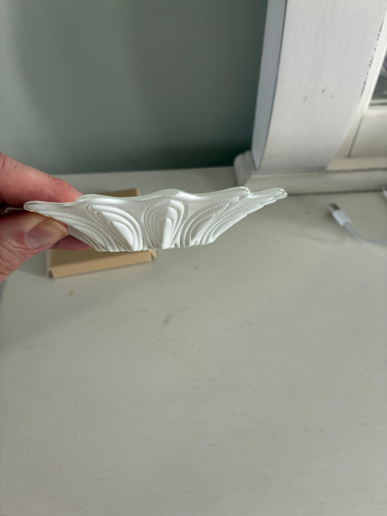 Belleek Parian China Shell Trinket Dish