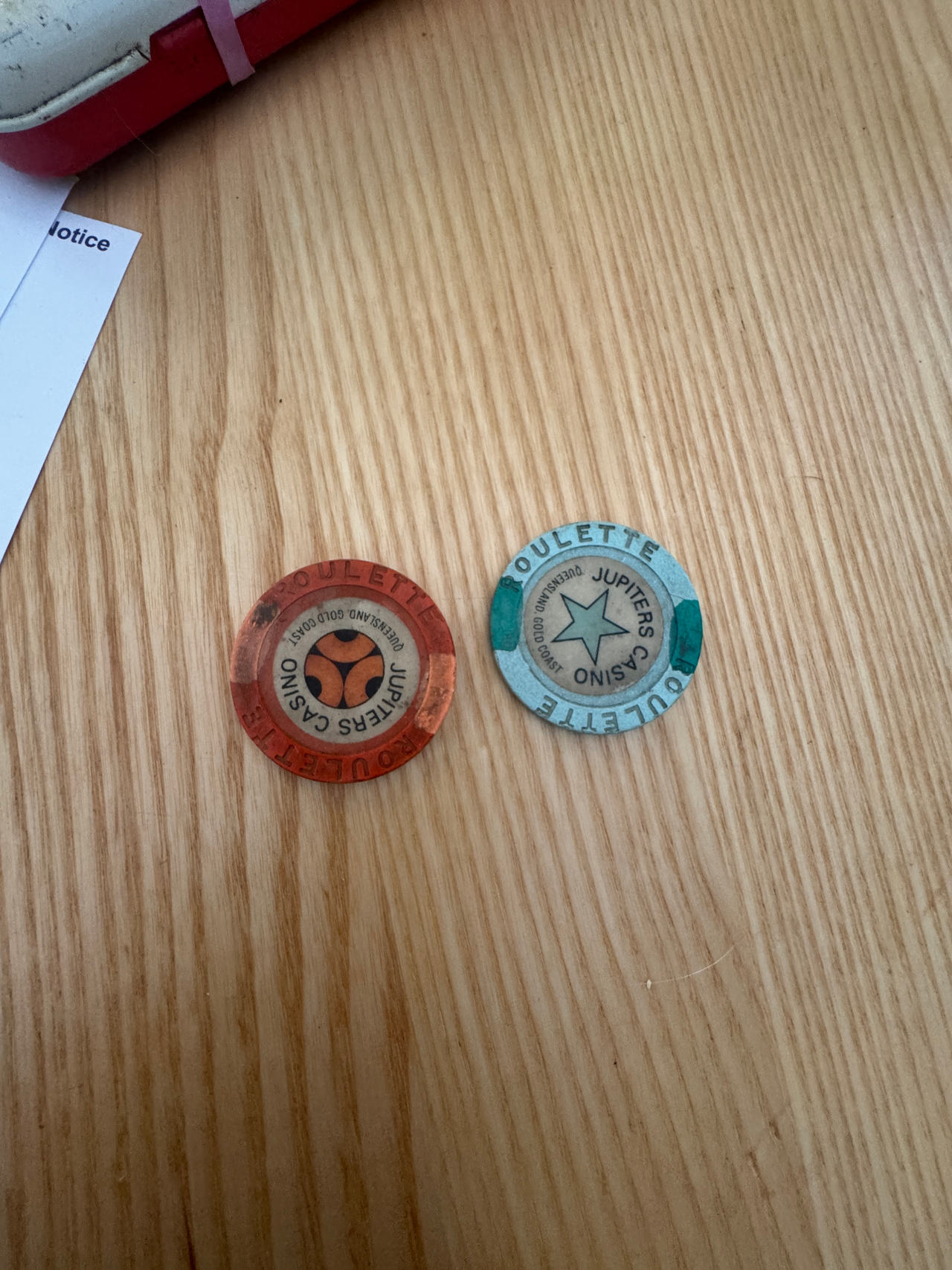 Jupiters Casino Roulette Chips