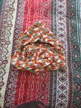 Handmade Crochet Chenille Hooded Shawl - Image 2