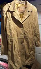 Angelo Vera Pelle Genuine Leather Coat Women’s Size 3XL Beige Jacket - Image 4