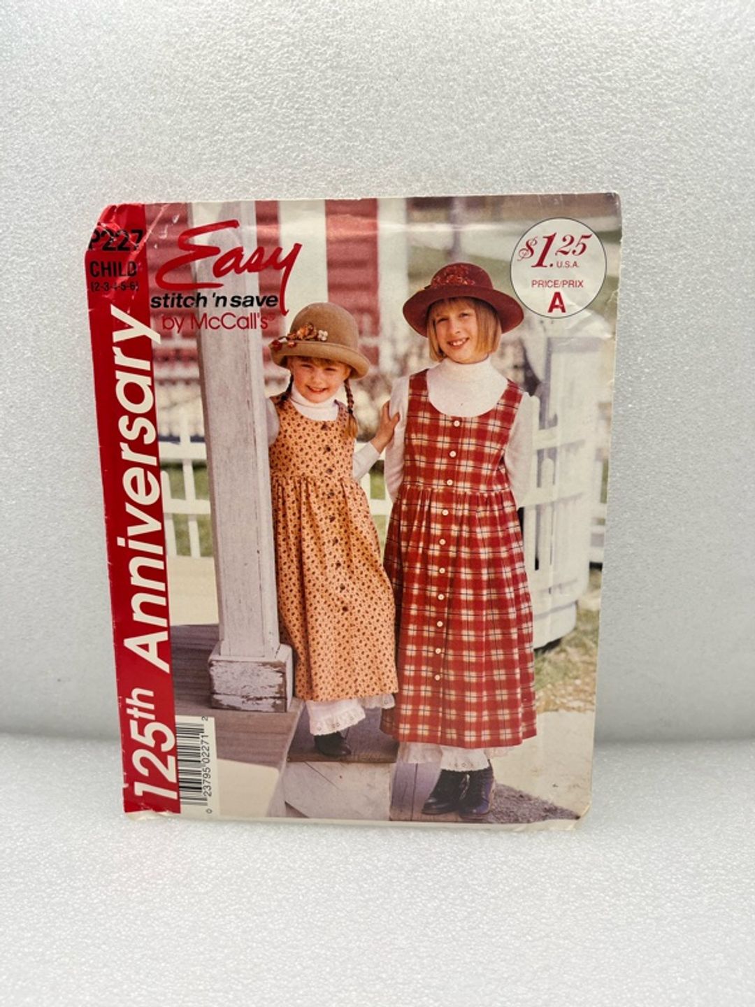 McCall's 7791 Girls Jumper Dress Pattern