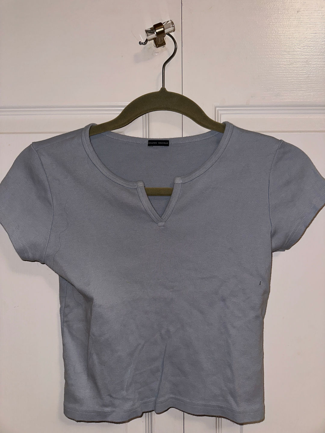 Brandy Melville Cropped Short Sleeve T-Shirt