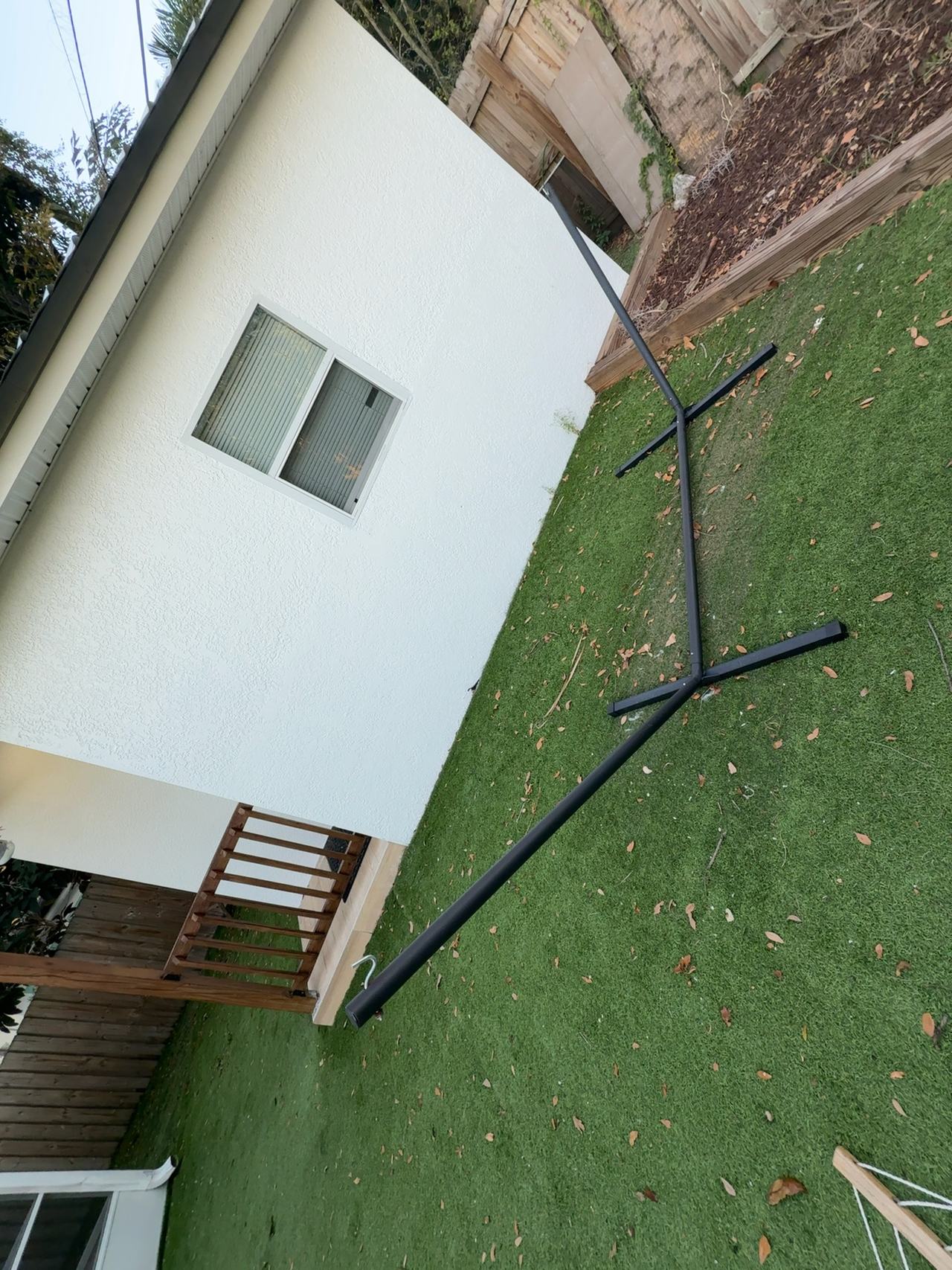 Sunnydaze Black Steel Hammock Stand