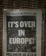 New York Daily News May 8, 1945 VE Day Newspaper - Image 1