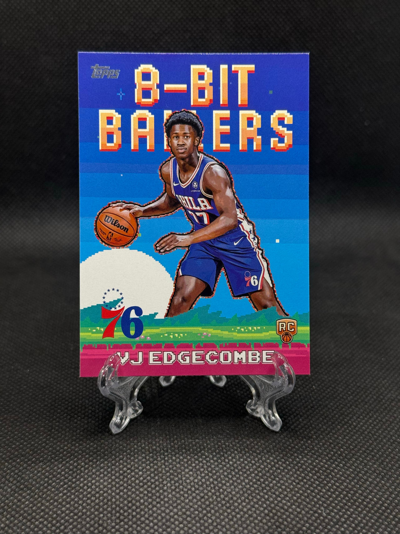 2024-25 Topps VJ Edgecombe 8-Bit Ballers #8B-33 Rookie Card
