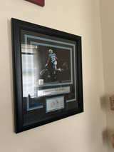 Christian McCaffrey Autographed Carolina Panthers Framed Photo - Image 1