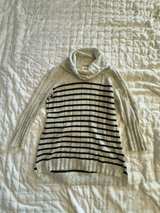 Moth (Anthropologie) Engineer Striped Cowl Neck Oversized Sweater: S - Image 1