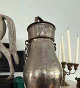 Antique Hammered Copper Tinned Water Jug - Image 1