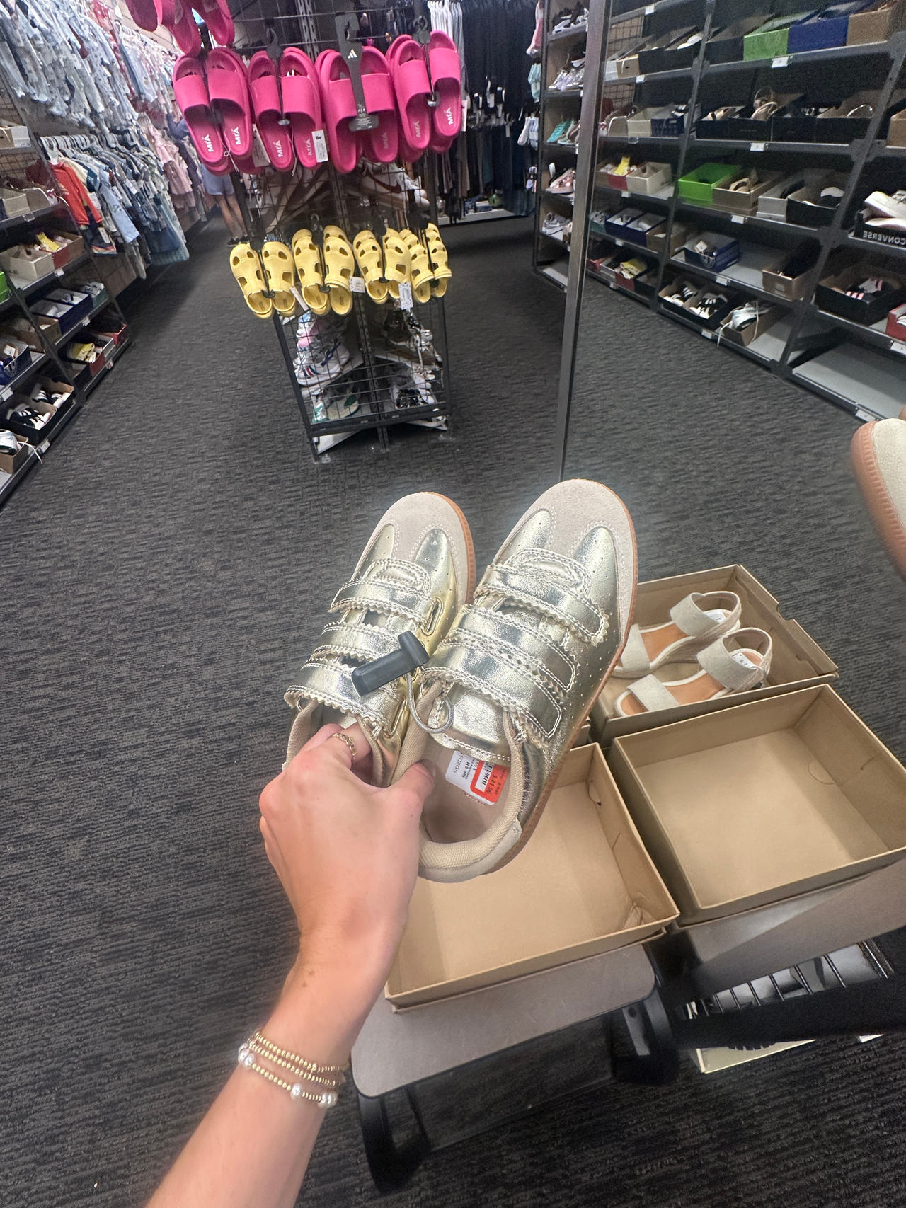 Kids' Metallic Sneakers