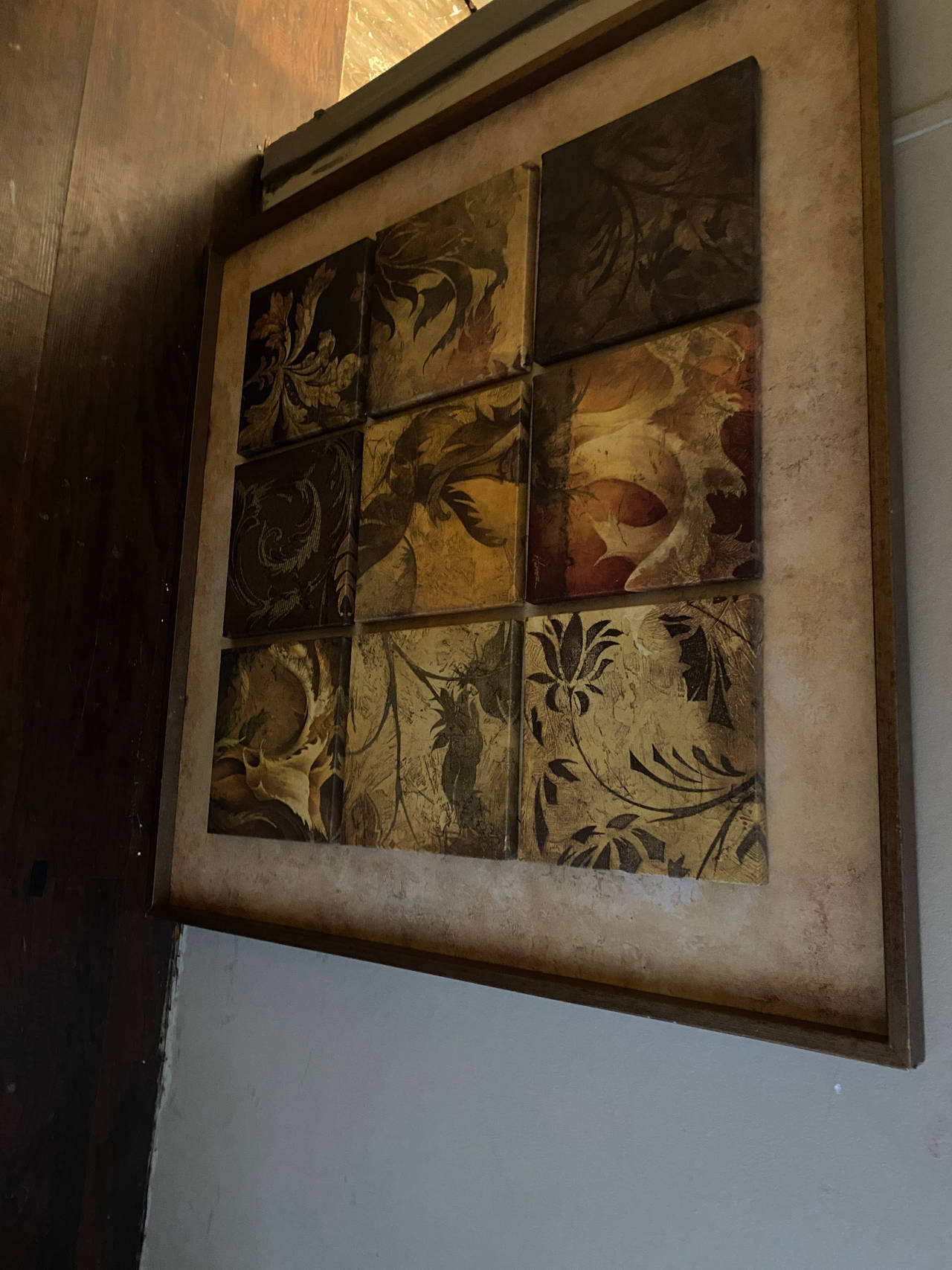 Uttermost Botanical Grid Framed Wall Art