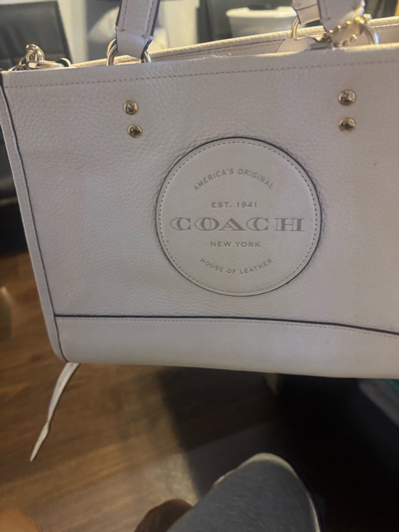 Coach Dempsey Carryall Bag White