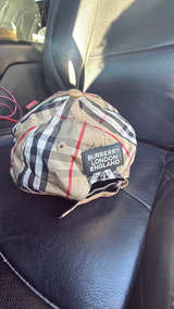 Burberry TB Logo Vintage Check Baseball Cap Beige/Sand - Image 3