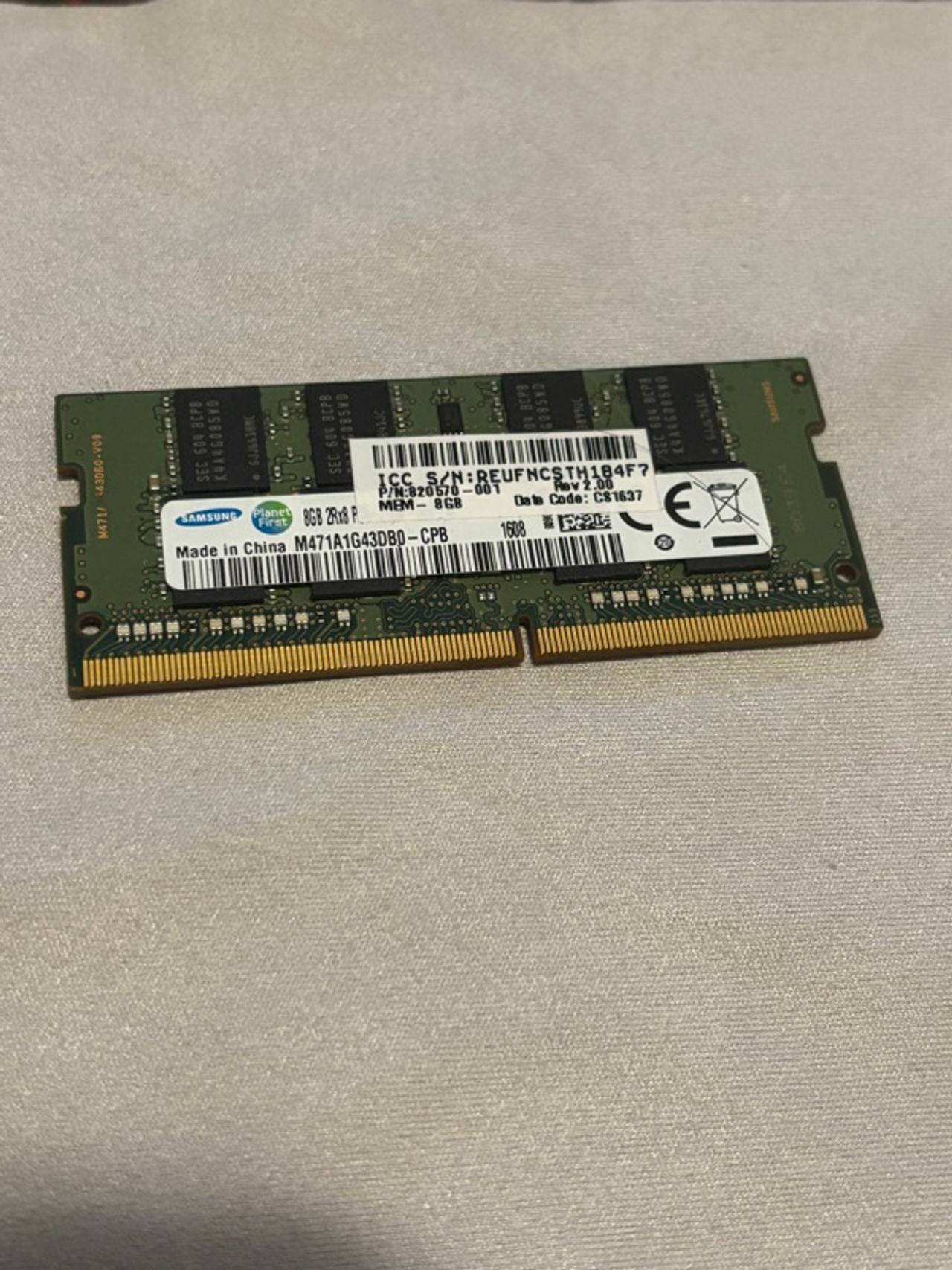 Samsung 8GB DDR4-2133 SODIMM Laptop Memory